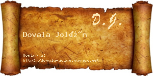 Dovala Jolán névjegykártya